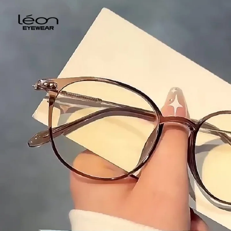 

New Ultra-light Fashion Retro Round Optical Prescription Eyeglasses Myopia Hyperopia Astigmatism Progressive Frame Men and Women