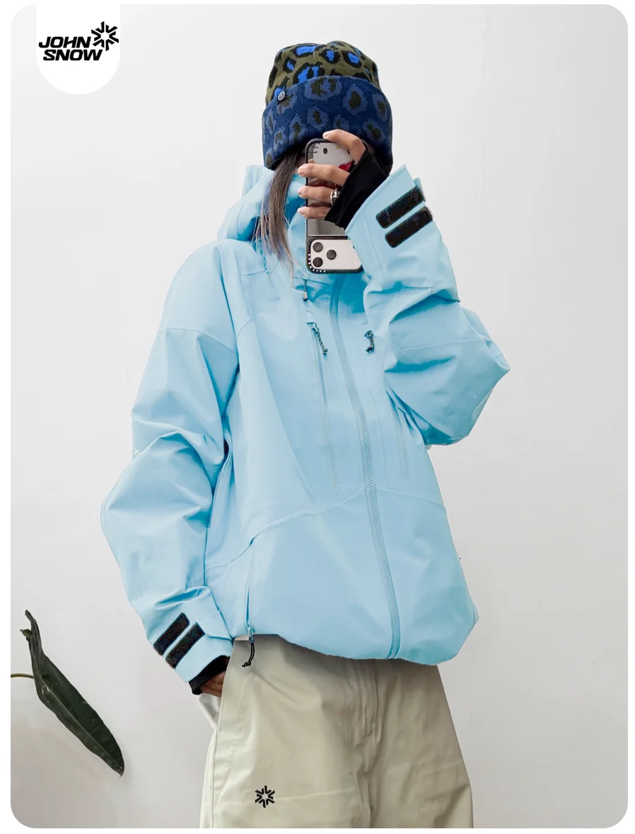 

John Snow 2025 Unisex 3L Hardshell Snowboard Jacket & Pants Waterproof Windproof Ski Suit with Fully Taped Seams for Women & Men