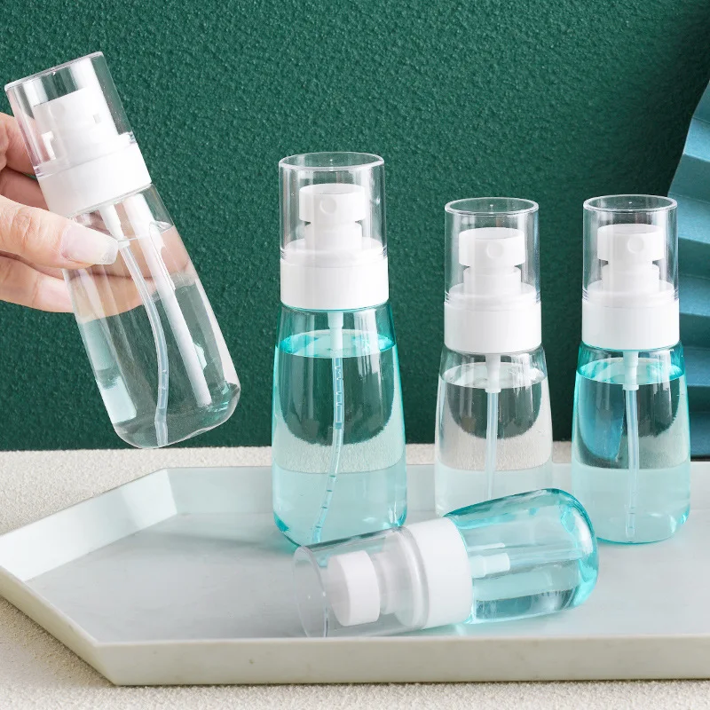 

30/60/100ml Travel Sub-bottled Sunscreen Spray Bottle Customized Can Transparent Plastic Bottle For Travel Convenience