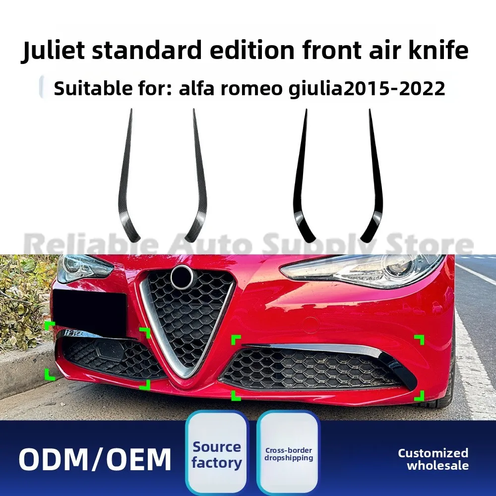 

For Alfa Romeo Giulia Standard 2015-2022 Front Air Dam Vinyl Sticker Modification Kit Stylish Upgrade Premium Quality