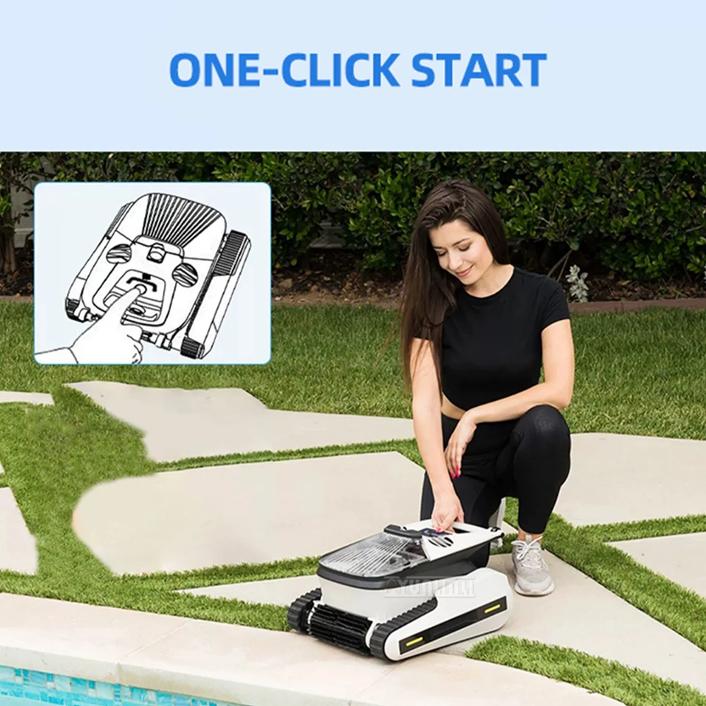 Limpiador automático de piscinas, máquina de succión de aguas residuales, inalámbrico, bajo el agua, para el hogar