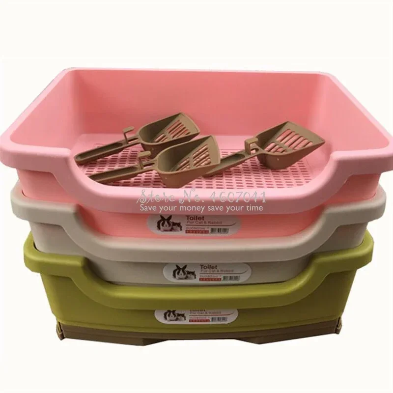 

Large Cat Toilet, Waterproof Anti Splash Litter Box, Built-in Small Shovel, Double Layer Drawer Sand Tray, Pet Essentials