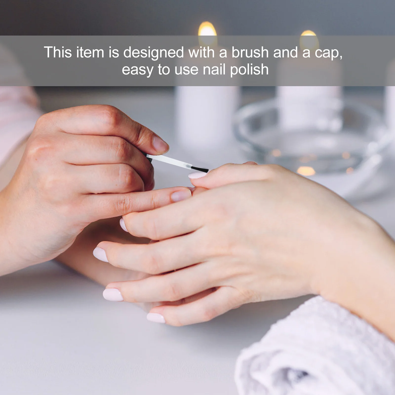 

6Pcs 20ml Nail Polish Bottles Empty Clear Containers Brush Cap Easy Labeling Portable Travel DIY Nail Polish Bottles