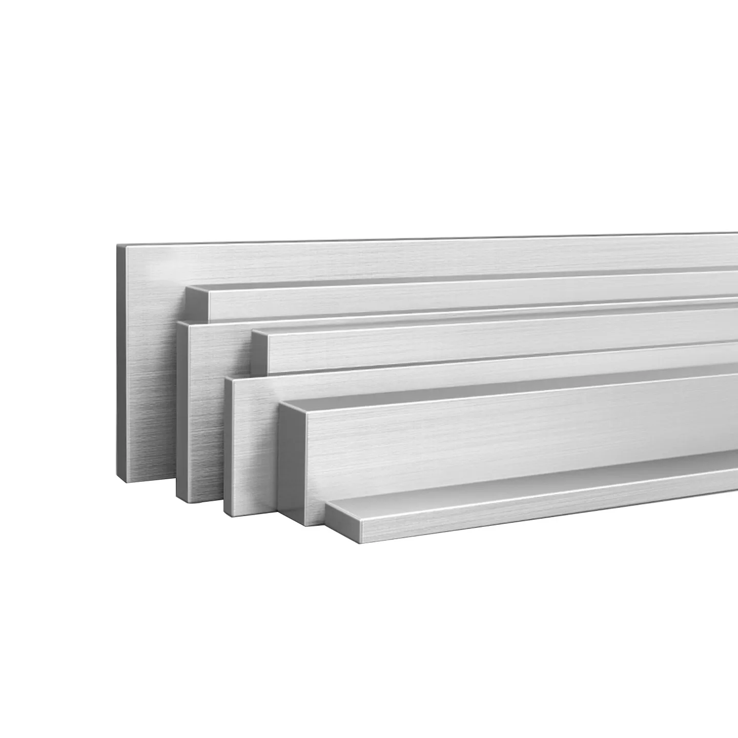 6061 Aluminum Alloy Flat Bars - 5/8/10/20mm Thickness, Customizable Processing, Aluminum Profile Square Bars