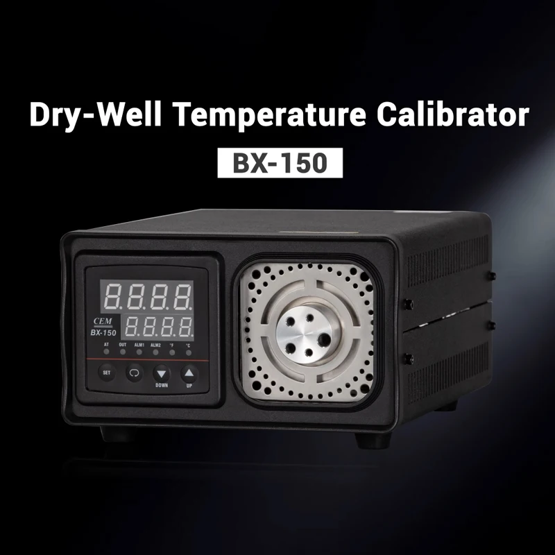 CEM Temperature Dry-Well Calibrator Portable 33°C to 300°C Dry-Well Temperature Calibrator 0.1°C Resolution Factory Direct Sale