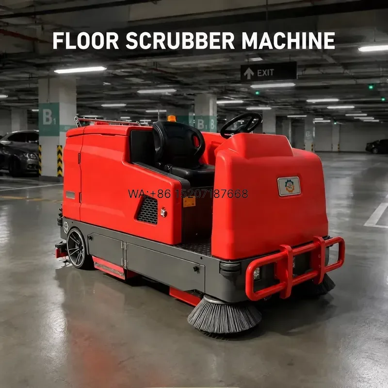 Wmwmnu for Industrial Floor Cleaning Scrubber Floor Sweeping and Scrubbing Integrated Vehicle for Parking Garage
