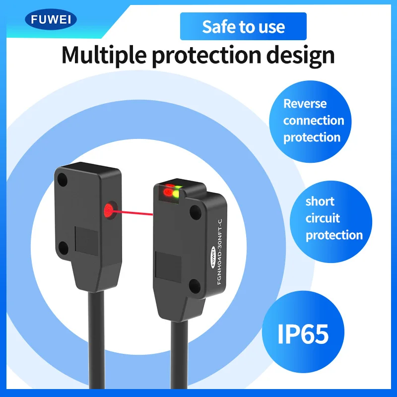 FUWEI FGNS04-30N-C Ultra-Thin Flat Micro Photoelectric Sensing Switch Sensor for Reflective Applications