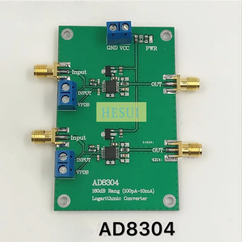 Dual AD8304 logarithmic current detector amplifier