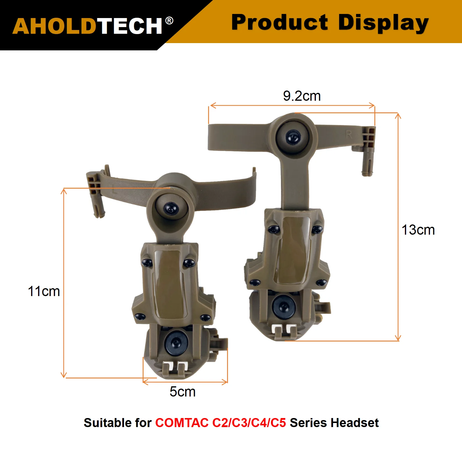 AHOLDTECH Tactical Headphone Holder FAST ARC rail Wendy M-LOK Rail Adapter headphone Stand brace for COMTAC Sport hunt headset