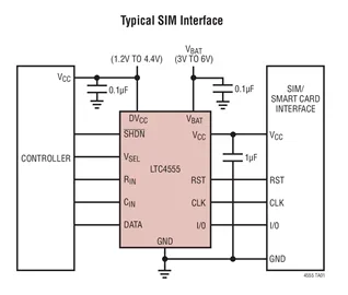 LTC4555EUD LTC4555 - SIM Power Supply and Level Translator