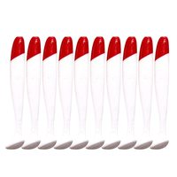 7cm 9cm 12cm 10 Pcs / Bag T-tail Soft Bait Red Head White Bionic Bait Fishing Supplies