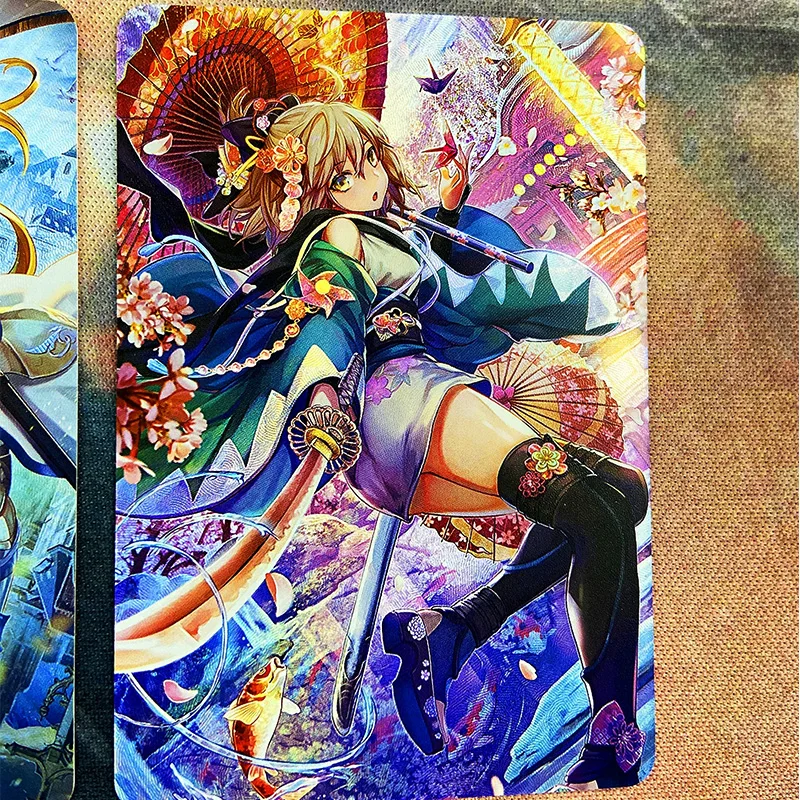 ACG 9pcs/set Fate/Grand Order-First Order-FGO Anime collection card Board game card DIY Scthach-Skadi Flash card Christmas gift