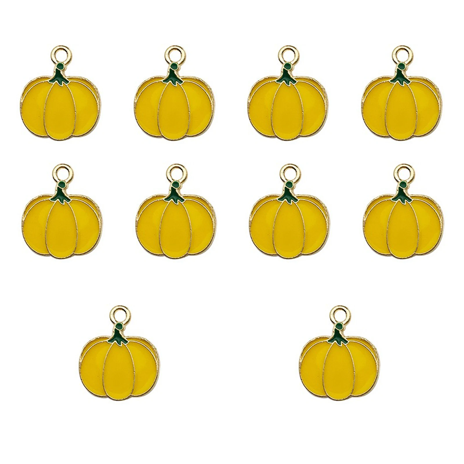 10Pcs Autumn Maple Leaf Charms for DIY Jewellery Making
