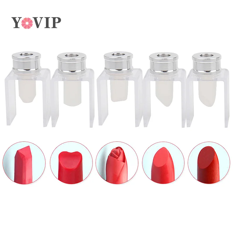 High Quality 3pcs/set Silicone Easy DIY Lipstick Mold Aluminum Ring Mould Holder Crafts Tools Beauty Lipstick Kits