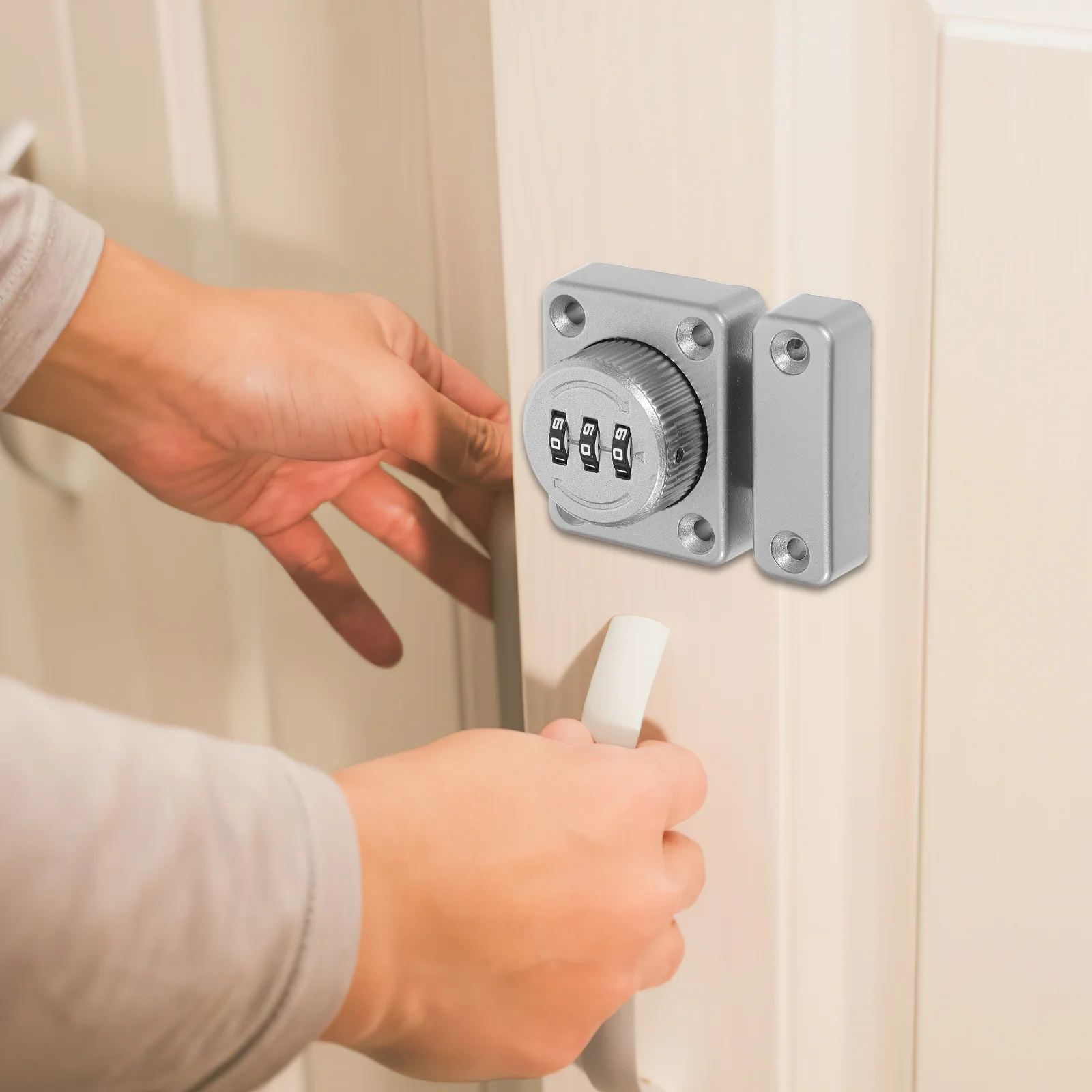 

Drawer Password Lock Zinc Alloy Combination Cabinet Lock For Wooden Doors Drawers Cupboard Security Child Safety Latch