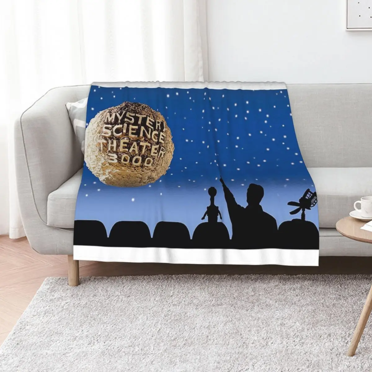 MST3K - Mystery Science Theater 3000 logo Throw Blanket Picnic Winter beds Blankets For Baby Bed Nap Blankets