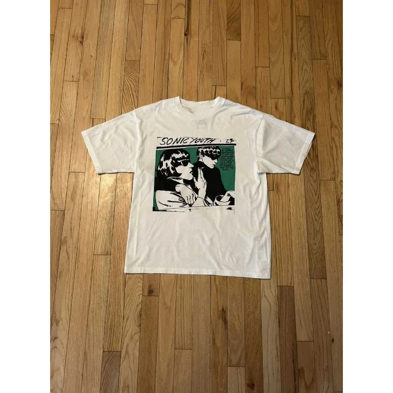 Retro Street Sonic Youth T-shirt Men's T-shirt Summer New Casual Fashion Unisex