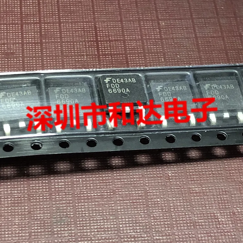 20pcs orginal new FDD6690A MOS Field Effect Tube SMD TO-252 30V 46A