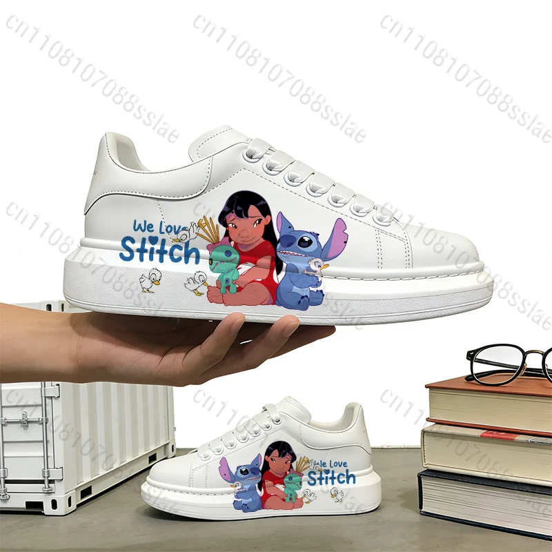 

Stitch Men Women Lace Up High Quality Waterproof Breathable Adult Soft Sole Wear-resistant Casual Running Shoes