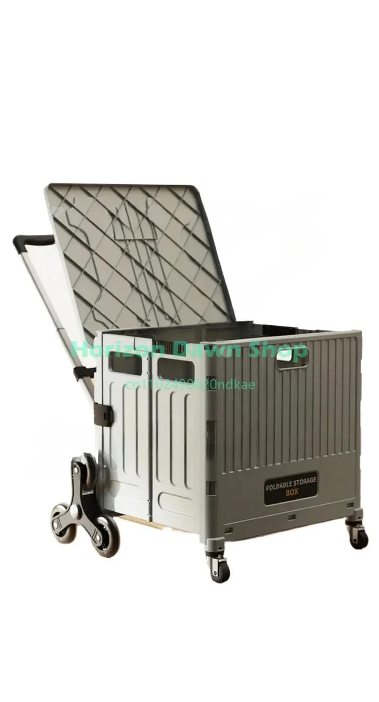 Household multi-functional shopping cart, small pull cart, light and portable folding shopping cart, pull rod trailer,
