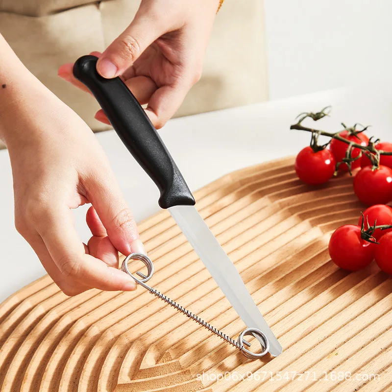 

Stainless Steel Fruit Knives Peeler with Peeling Fubction Rustproof Portable Knives Sturdy Comfortable Handle Fruit Slicing Tool
