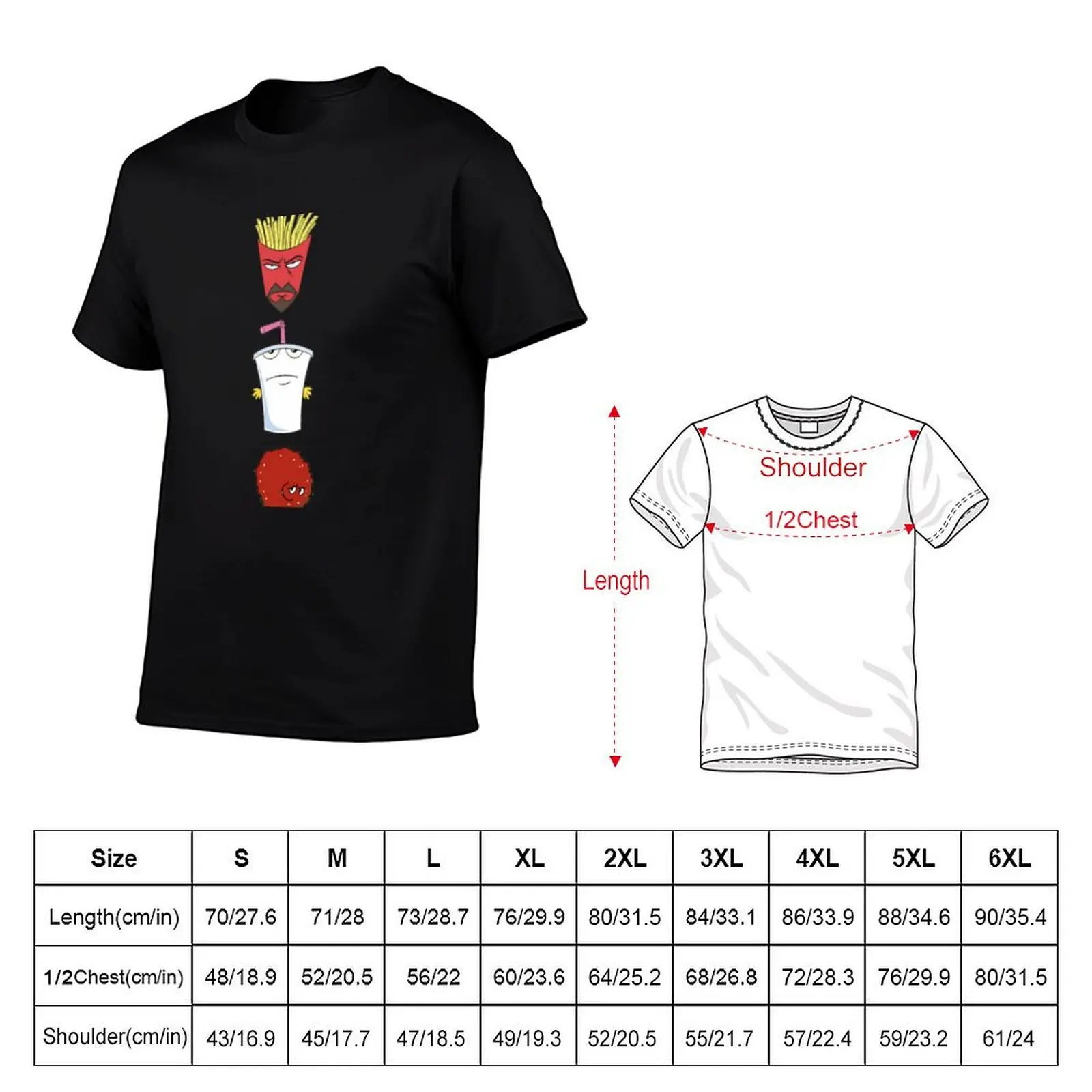 Aqua Teen Hunger Force T-Shirt Functional Casual Short Sleeve Tee