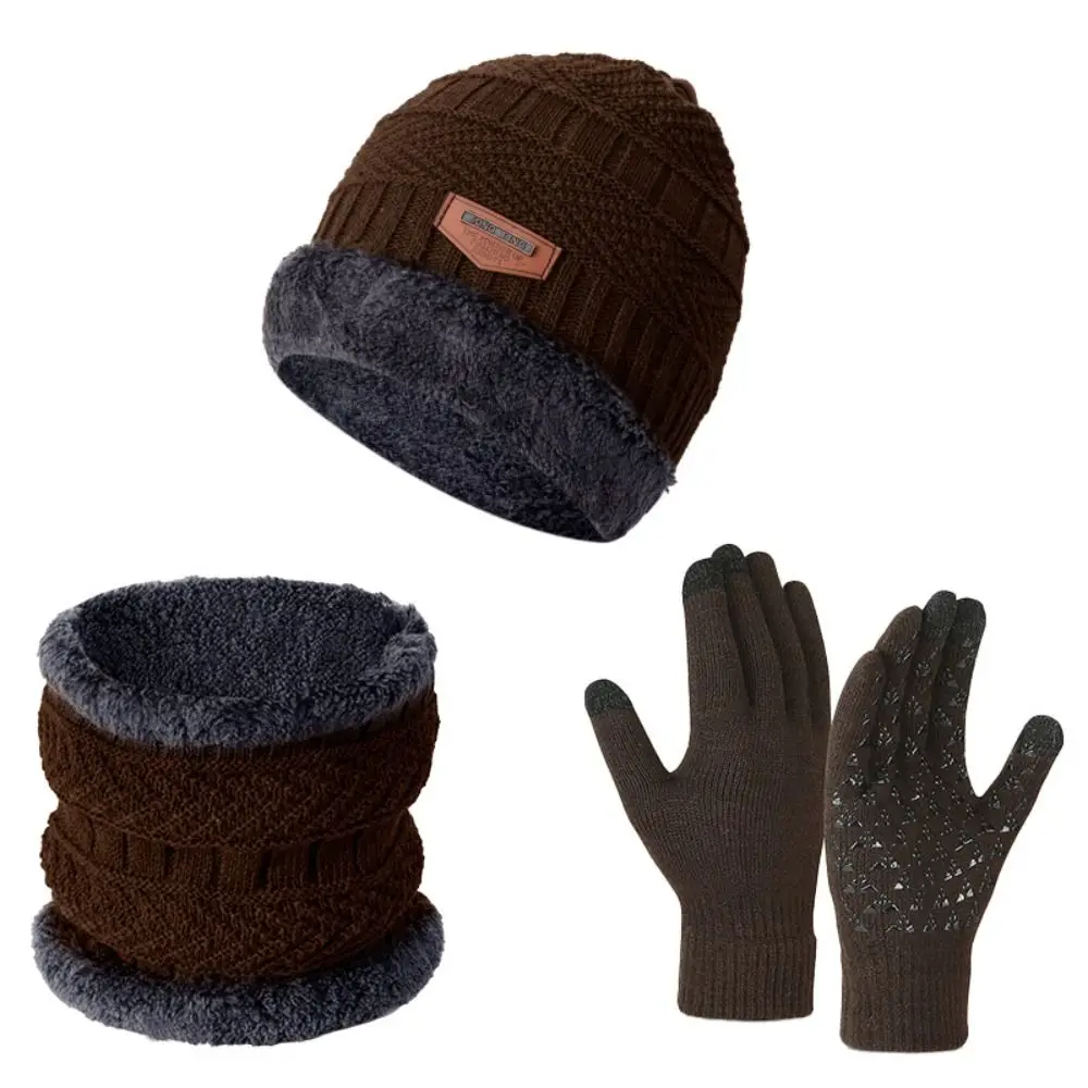 Ensemble de Gants Épais et Coupe-Vent pour Homme et Femme, Écharpe de Cou pour Écran Tactile, Garde au Chaud