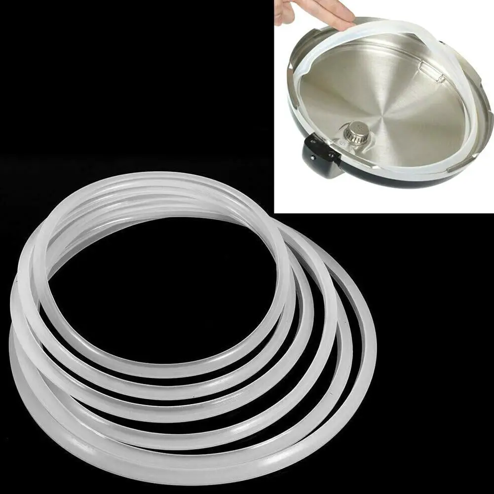 22/24/26/32cm Replacement Silicone Pressure Cooker Gaskets Rubber Clear Electric Pressure Cooker Gasket For Kitchen Tools Access