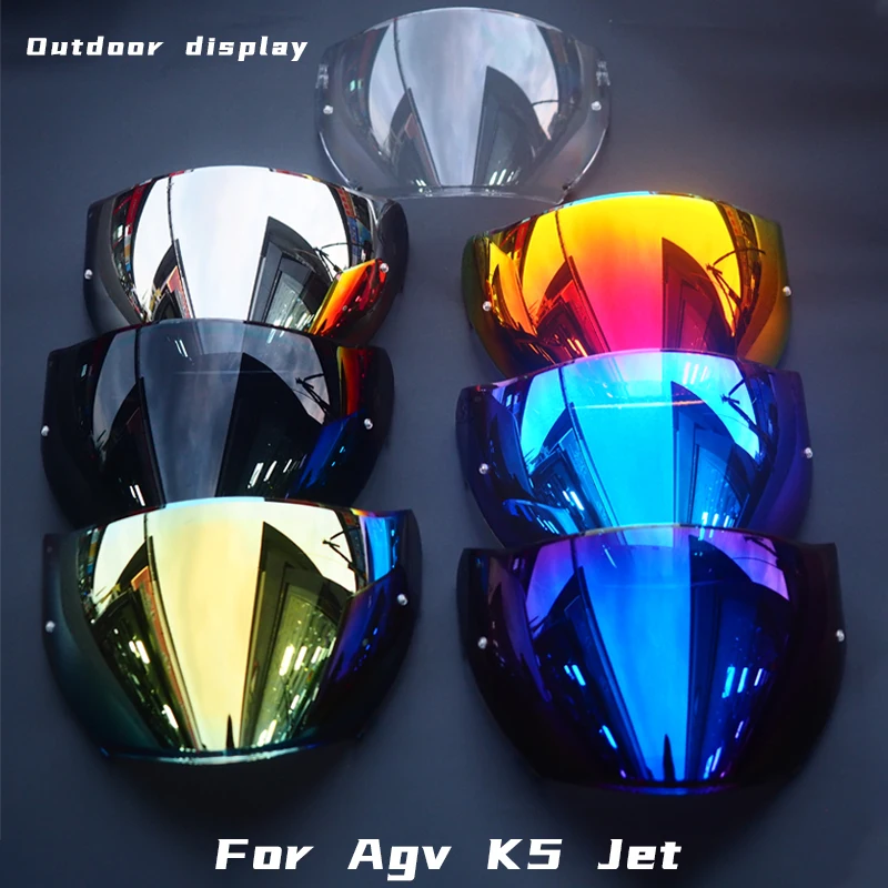 

AGV K5 Half Helmets Visor Lens Shield 3/4 Open Face Helmet Lens Fit for Casco AGV K5 JET Capacete De Moto Accessories Windshield