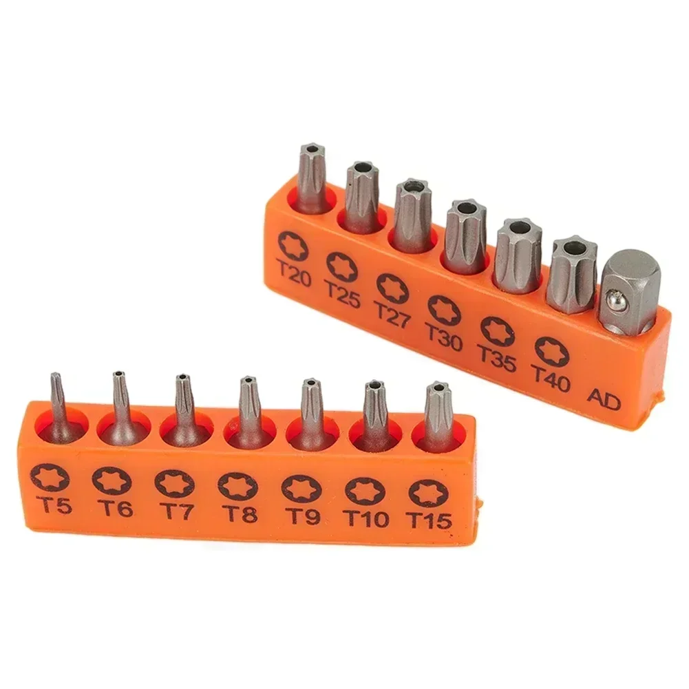 Imagem -02 - Torx Chave de Fenda Bits com Furo T5-t40 Chave de Fenda Elétrica à Prova de Violação Broca de Segurança Ferramentas Eletricistas 14 Peças 25 mm