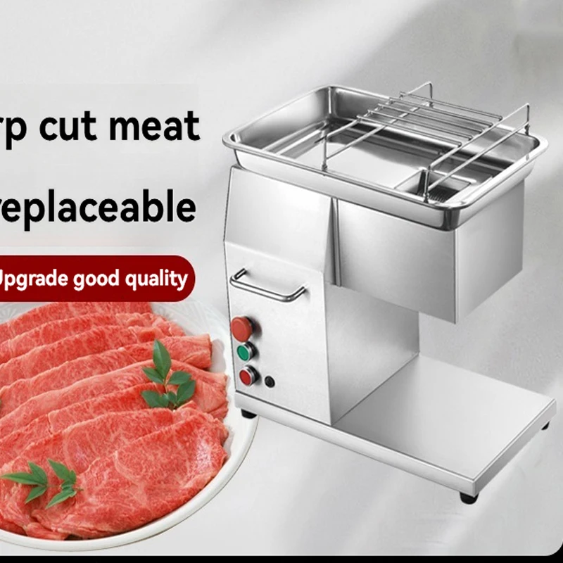 

TQ250 Мясорубка Коммерческий слайсер, Электрический слайсер, Овощерезка, Настольная автоматическая мясорубка из нержавеющей стали