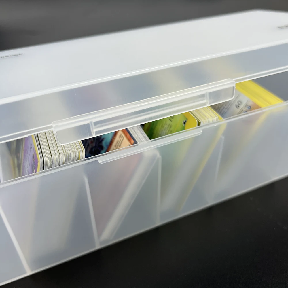 Multi-color 7 Compartments Matte Storing Cards Box Waterproof and Dust-proof Card Box Storage for PKM/MGT/YGO Card Games