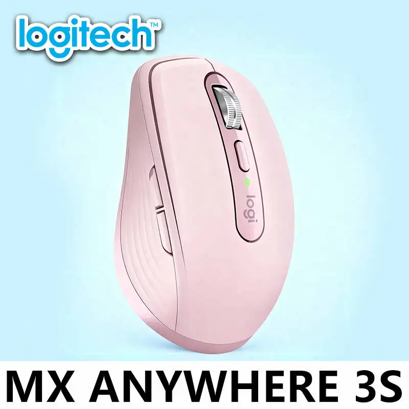 

Беспроводная Bluetooth-мышь Logitech MX Anywhere 3, милый и портативный розовый офисный компьютер для мальчиков