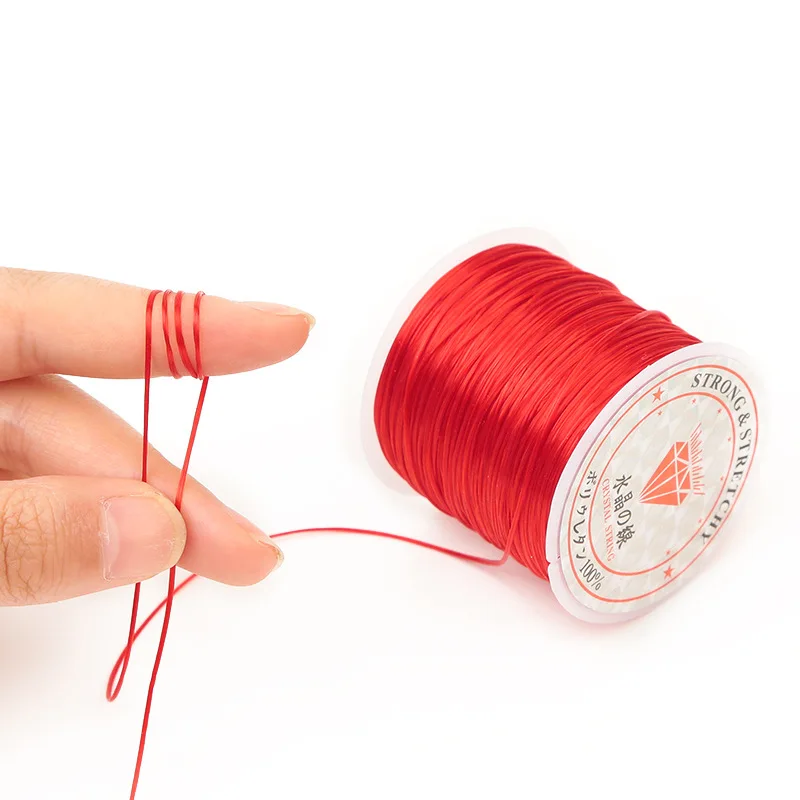 40m/Roll Elastic Crystal Beading Cord Line for Bracelet Stretch Thread String Necklace Line DIY Craft Sewing Jewelry Making Line
