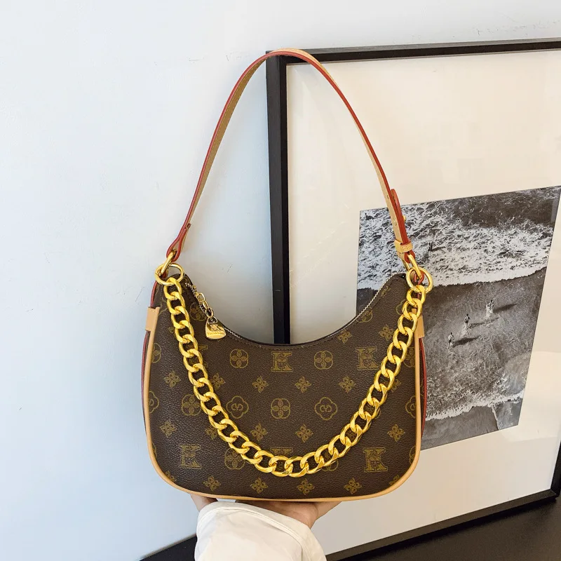 

Сумка подмышки с монограммой, кошелек на плечо с цветными блоками для женщин, просторная сумка через плечо, большая вместительная сумка, универсальная пригородная сумка ​