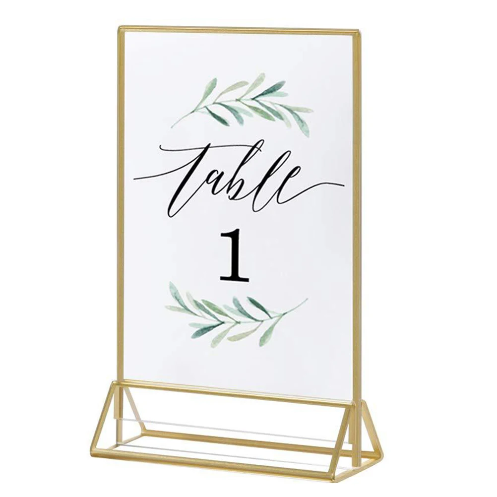 

2pcs Restaurant Price Display Rack Multi Purpose Advertising Board Menu Photo Note Holder Sign Display Stand For Kitchen Banquet