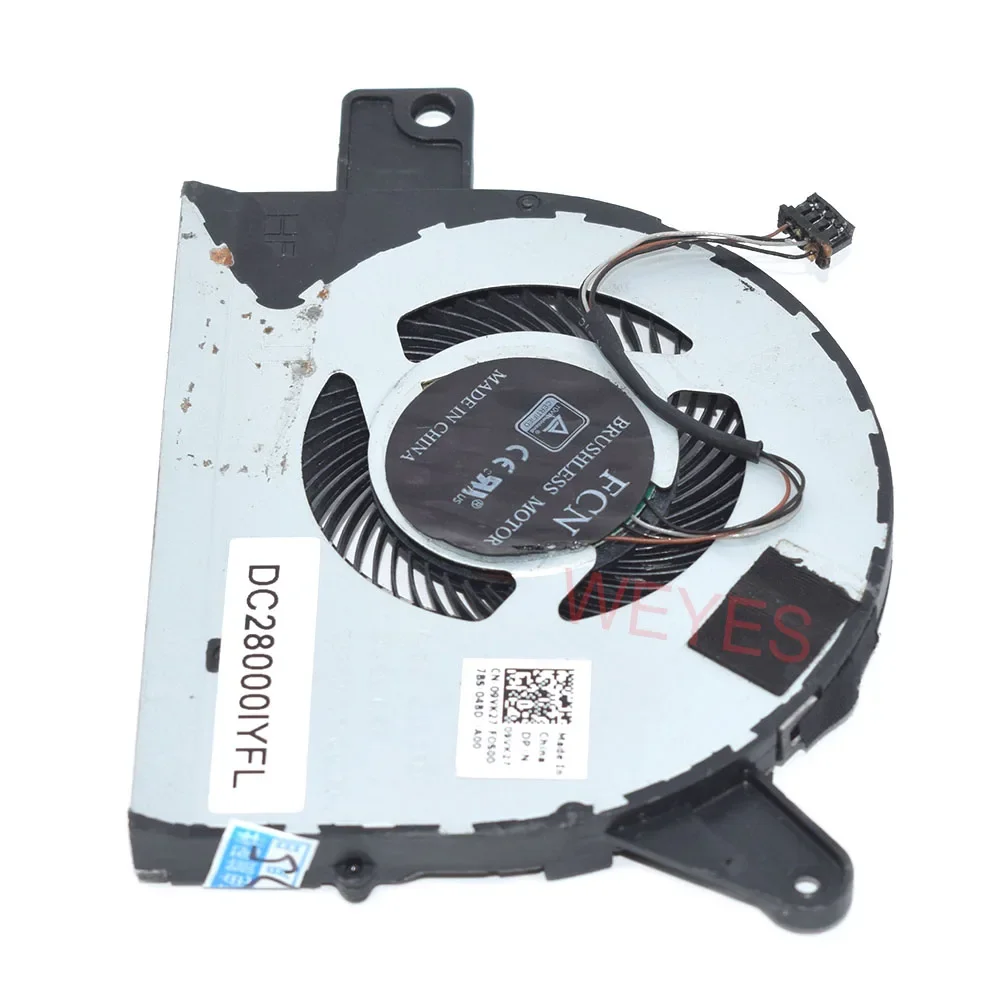 For Dell Precision E5580 5590 3520 3530 5V Laptop CPU Cooling Fan 09VK27 9VK27 DC28000IYFL DFS501105PQ0T 0.5A 4Pins Cooler