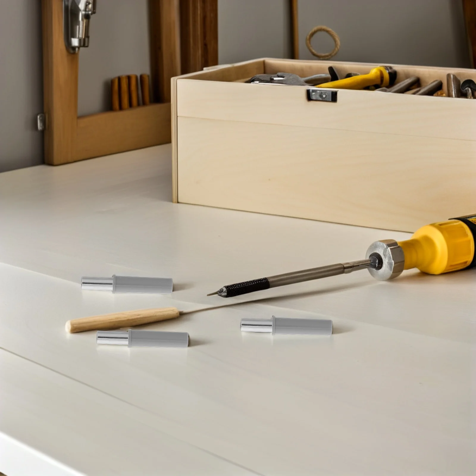 

6Pcs Trash Can Damper Hydraulic Buffer Soft Close Mechanism for Cabinets Drawers Garbage Bin Lid Replacement Quiet Slow Closing