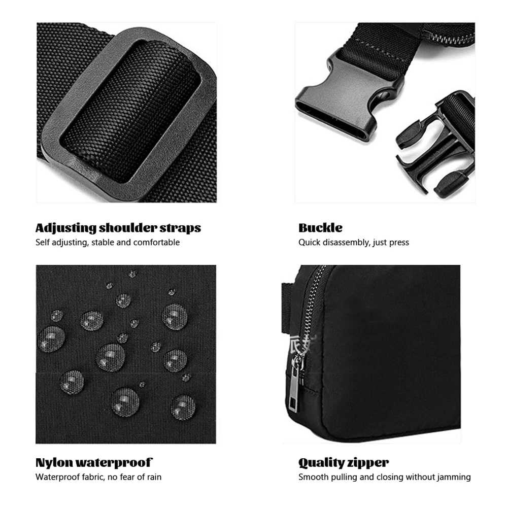 Oxford – sac de ceinture en Nylon imperméable pour homme et femme, sacoche à bandoulière ajustable pour téléphone portable, sport de plein air, de luxe, nouvelle collection 2023