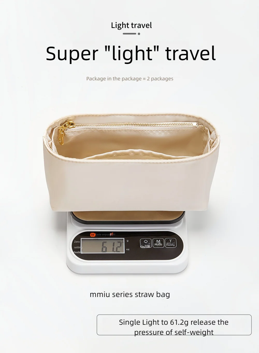 Bag organizer insert For herbag mini nylon storage durable fashion bag support storage inner modification bag accessories
