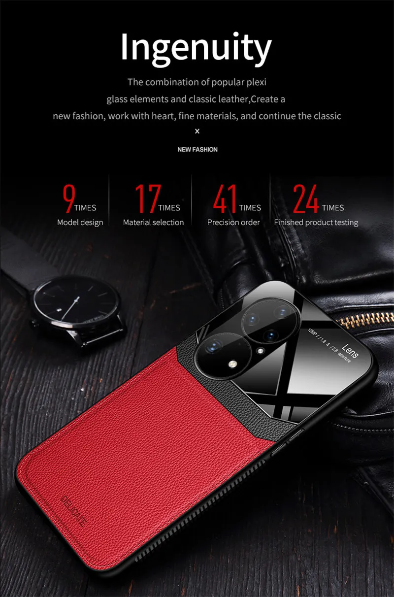 Huawei P 50 Pro P50Pro JAD LX9 Case Silicone TPU Bumper Leather Glass Back Cover Shockproof Case for Huawei P50 Pro HuaweiP50