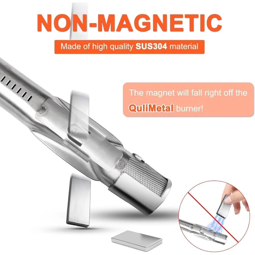 304 الفولاذ المقاوم للصدأ شواية الغاز الموقد لاستبدال ويبر جينيسيس 300 سلسلة الشوايات مع مقابض التحكم الجانبية #3