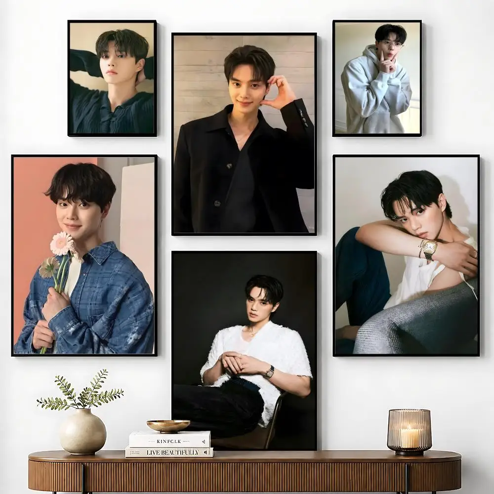 Korean Actors Song Kang Poster Perfect Sticker Self Adhesive for Office Home Theater Wall Art Decor Fancy Gift