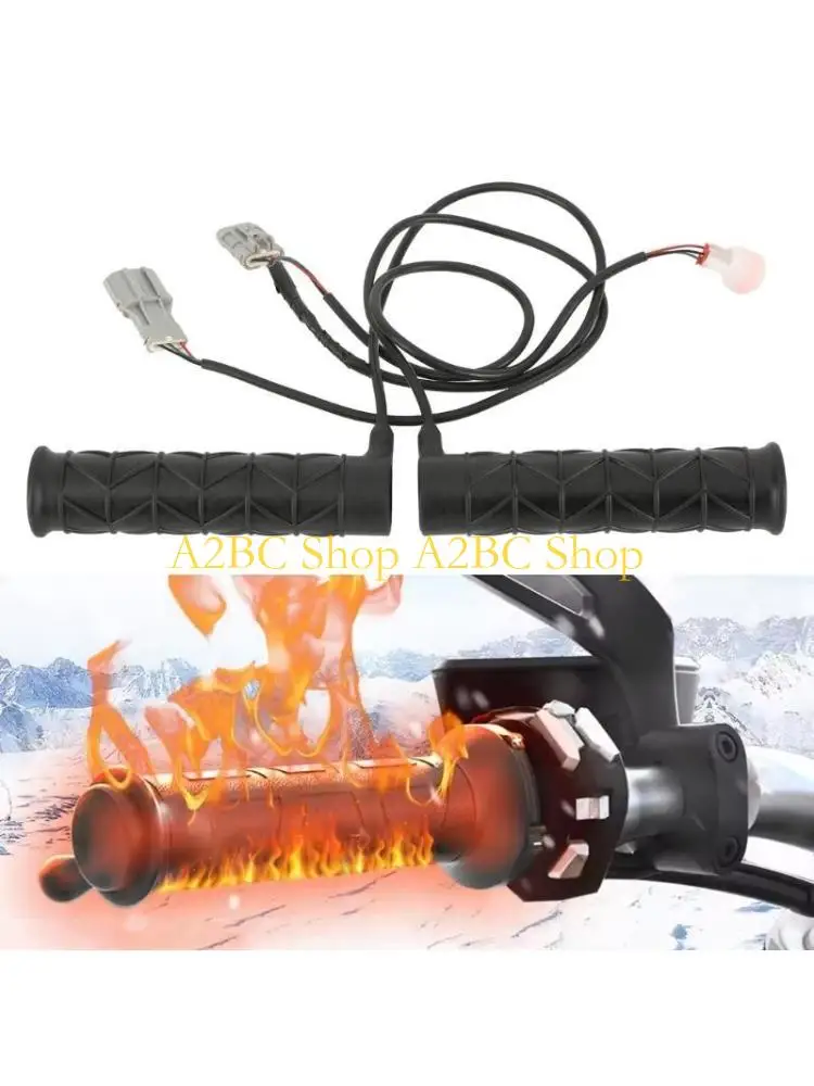 

A2BC Adjustable Temperature Heated Handlebar Grips Comfortable Wear for Winter ridings