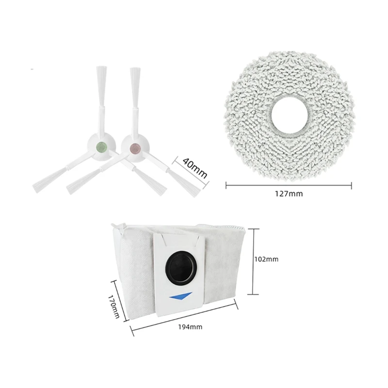 ¡Caliente! Piezas de repuesto para Robot aspirador Ecovacs Deebot T20, T20MAX, T20PRO, X1 OMNI, T10 Omni, Turbo, 1 Juego