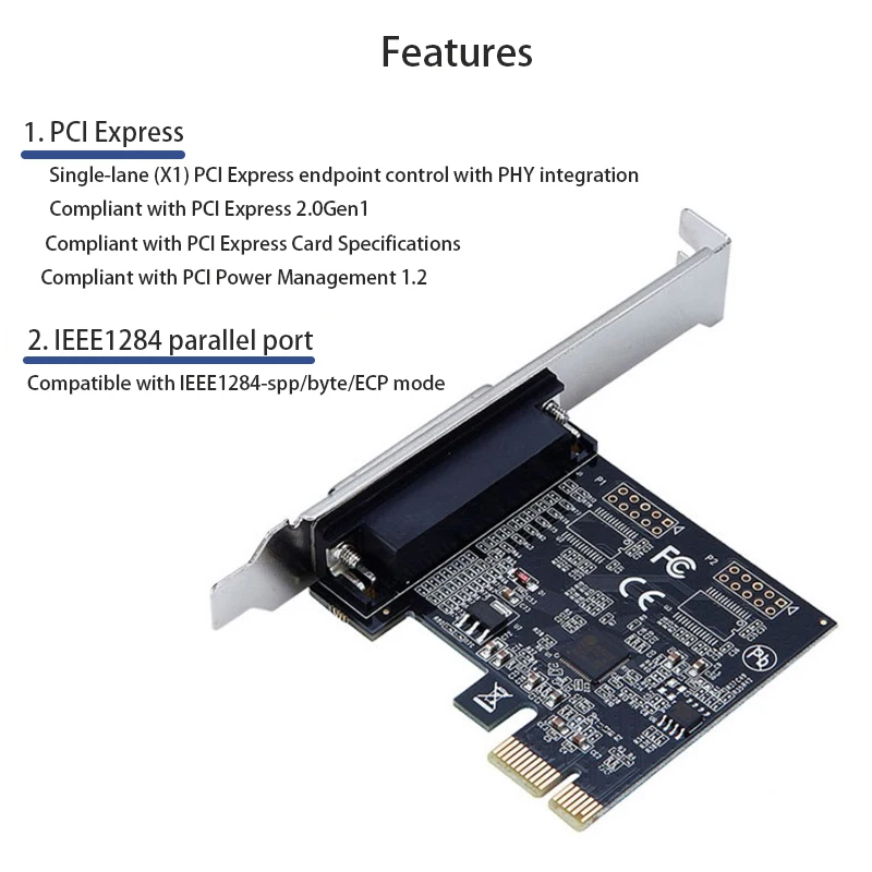 Extensor pcie conversor adaptador de expansão pci e sata controlador de cartão pcie para placa de porta paralela pci-e riser cartão adaptador para pc