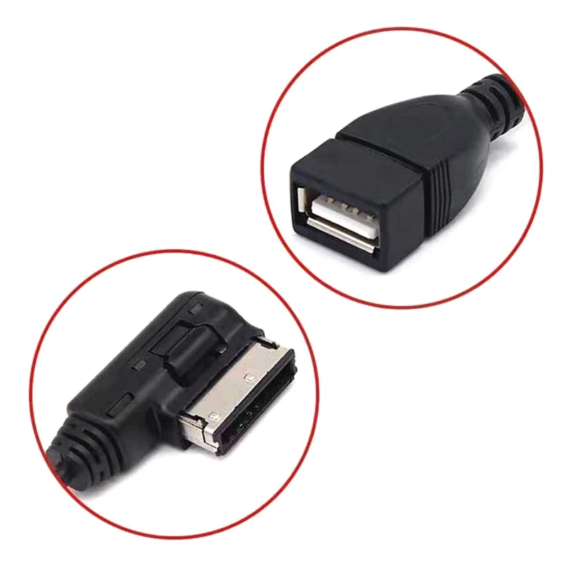 Cavo Audio per auto cavo di conversione per auto USB per A1 A3 A4L A5 A6L A8 Q3 Q5 Q7 TT con interfaccia AMI con MDI-BOX parti di interfaccia