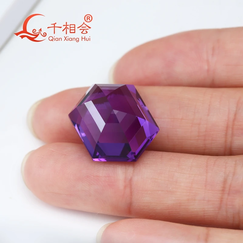 

23.04CT to 34.58CT Natural Amethyst Gemstone Loose Stone Octagonal Shape for Jewelry Making with GRC Certification