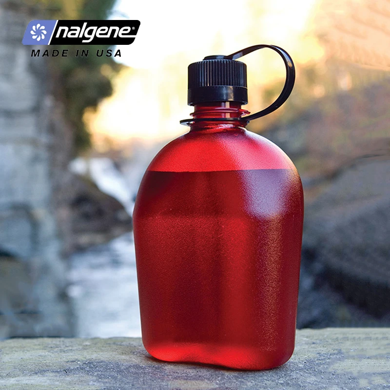 Imagem -02 - Nalgene-garrafa de Água Esportiva à Prova de Fugas Exterior Camping Caminhadas Materiais Saudáveis Tritan Garrafa 1000ml