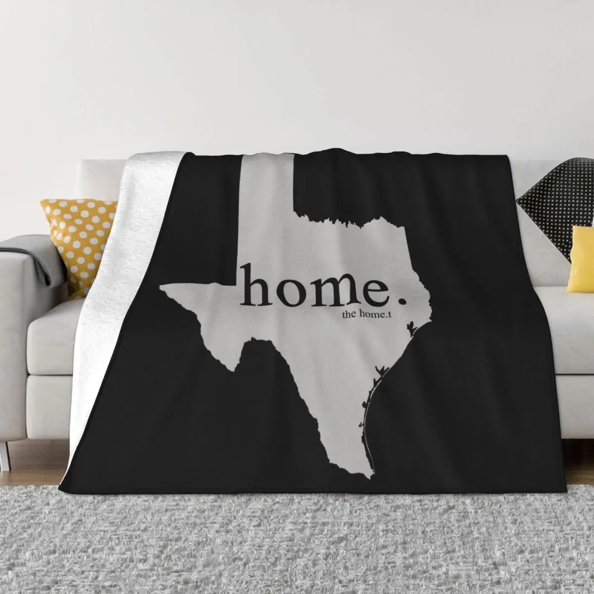 The Home T Texas State Poly Blend Graphic Lone Star Mens Medium M Logo Women Better Youth Cheap Sale Throw Blanket